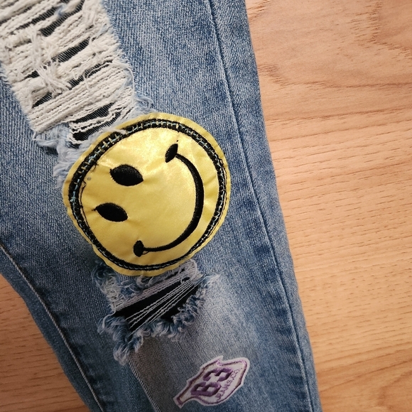 STS BLUE TOMBOY SKINNY SLOUCH PATCH JEAN SIZE 24 LIKE NEW! - Picture 8 of 13